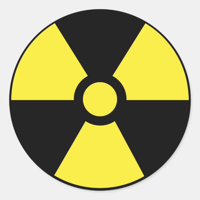 Radioactive Symbol Sticker (Front)