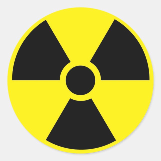 Radioactive Symbol Sticker (Front)