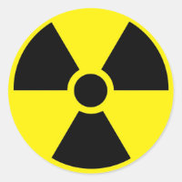 Radioactive Symbol Sticker