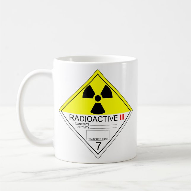 Radioactive Transport Plate Cat 3 Mug (Left)