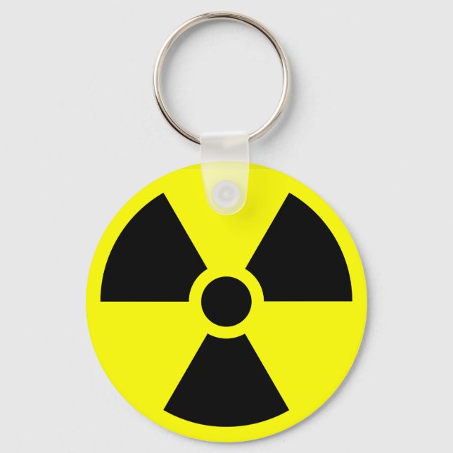 Radioactive warning keychain (Front)