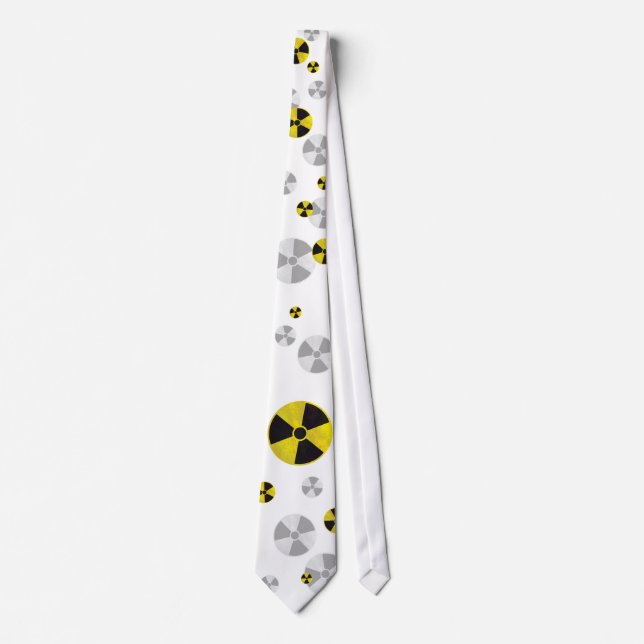 Radioactive Warning Sign | Cool Grunge Tie (Front)