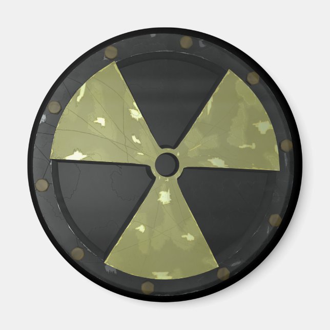 Radioactive Warning Symbol Magnet (Front)