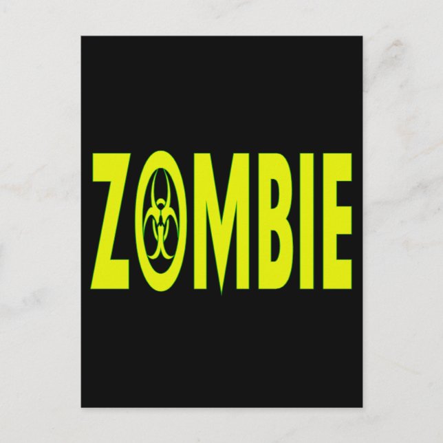 Radioactive Zombie Postcard (Front)