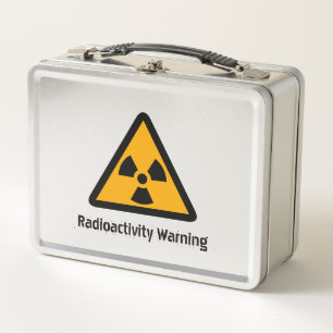 Radioactivity Warning Metal Lunch Box