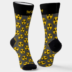 Radioactivity Warning Pattern Socks