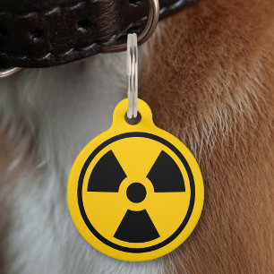 Radioactivity Warning Pet Tag