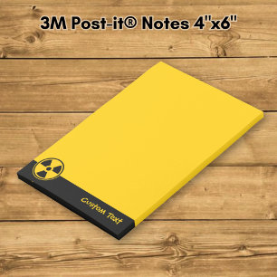 Radioactivity Warning Post-it Notes