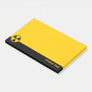 Radioactivity Warning Post-it Notes