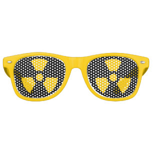 Radioactivity Warning Retro Sunglasses