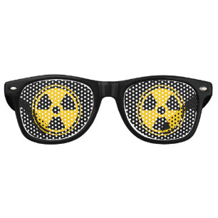 Radioactivity Warning Retro Sunglasses