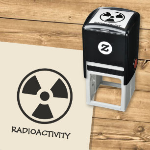 Radioactivity Warning Self-inking Stamp