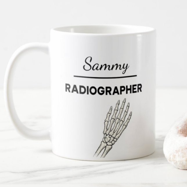 RADIOGRAPHER Personalized Name X-Ray Tech Gift Coffee Mug (Creator Uploaded)