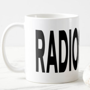 RADIOGRAPHY Black Typography Mug