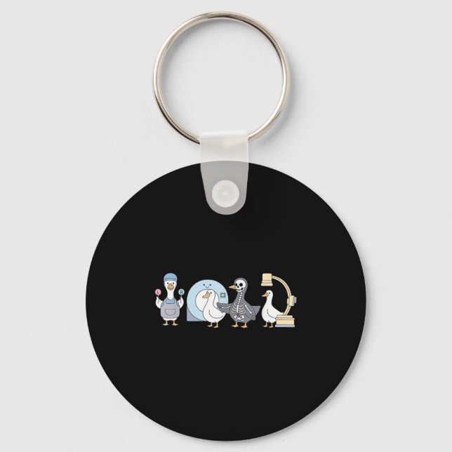 Radiologic Technologist Rad Tech Goose Minimalist  Key Ring (Front)