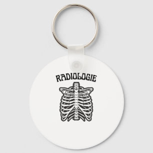 Radiologie Rib Cage Skeleton Illustration Key Ring