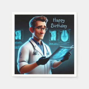 Radiologist Birthday Napkin