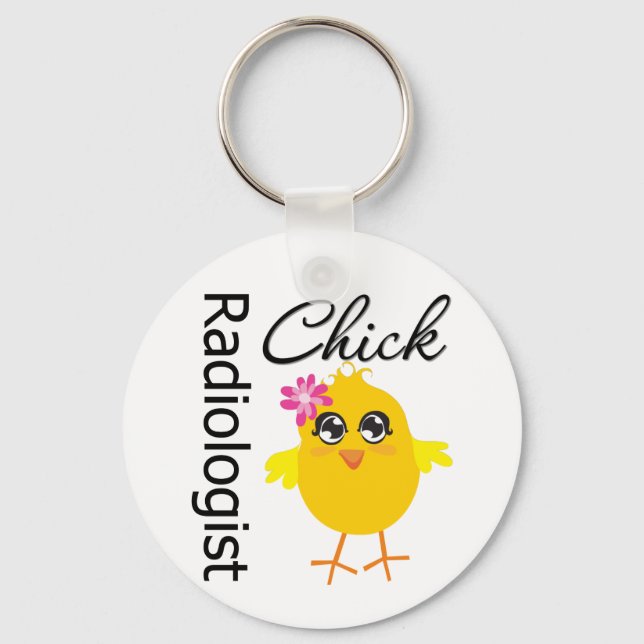 Radiologist Chick Key Ring (Front)