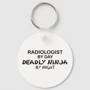 Radiologist Deadly Ninja by Night Key Ring