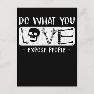 Radiologist Humor Skeleton Xray Radiology Postcard