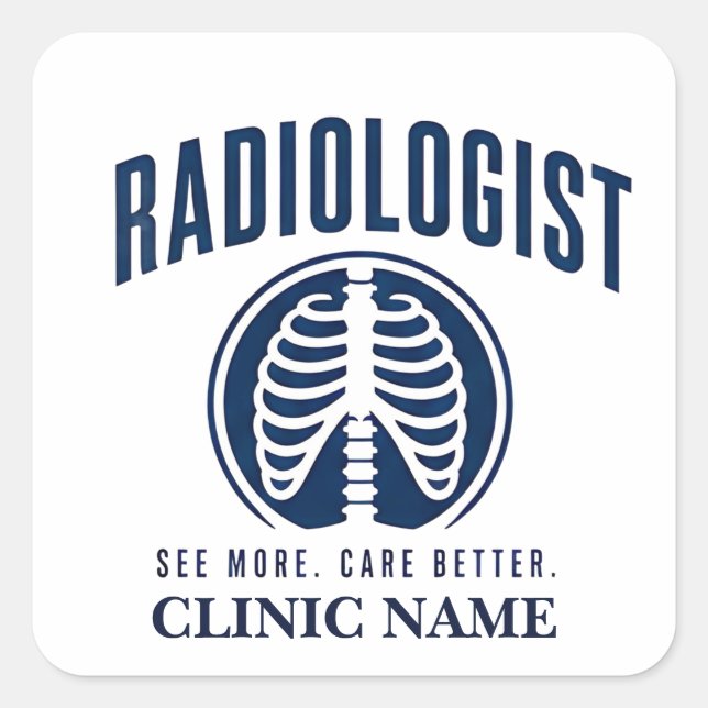 Radiologist Imaging Medical Design Square Sticker (Front)