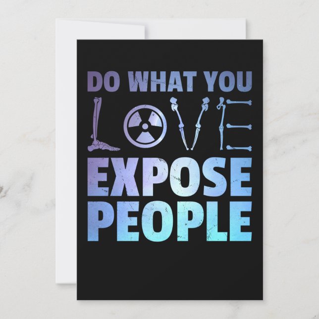 Radiologist Joke Funny Radiology Humour Rad Tech Invitation (Front)