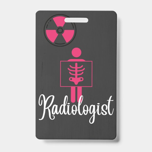 Radiologist Name Badge ID Badge (Front)