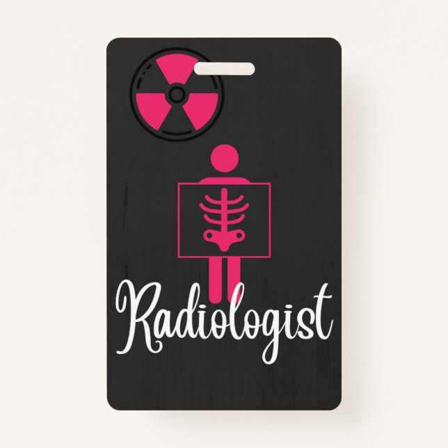 Radiologist Name Badge ID Badge (Front)