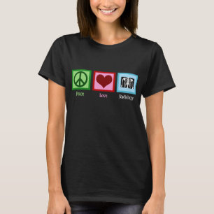 Radiologist Peace Love Radiology X-Ray Tech T-Shirt