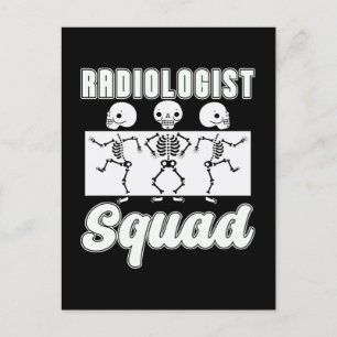 Radiologist Squad Radiology X-Ray Rad Tech Xray Holiday Postcard