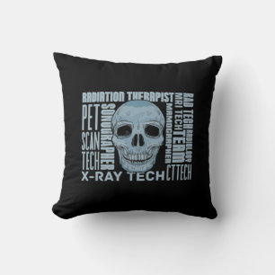 Radiologist X-Ray Skull Radiology Tech Radiologic Cushion