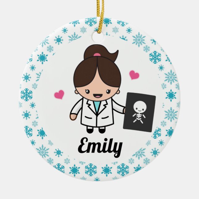 Radiologist X Ray Technician Xray Tech Ceramic Ornament (Front)