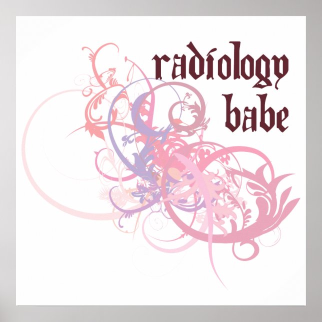 Radiology Babe Poster (Front)