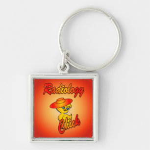 Radiology chick #5 key ring