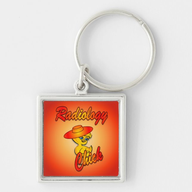 Radiology chick #5 key ring (Front)