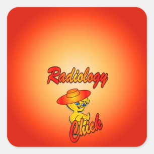 Radiology chick #5 sticker