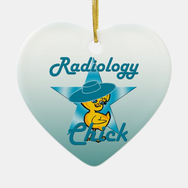 Radiology Chick #7 Ceramic Ornament (Front)