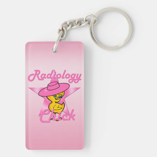 Radiology Chick #8 Key Ring (Back)