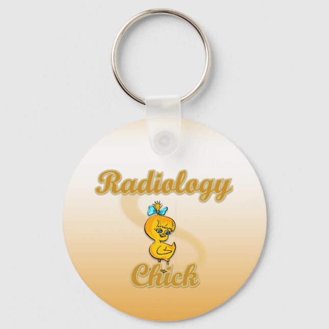 Radiology Chick Key Ring (Front)