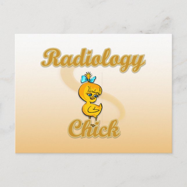 Radiology Chick Postcard (Front)