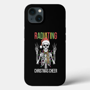 Radiology Christmas Santa Skeleton Xray Technician iPhone 13 Case