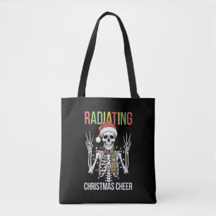 Radiology Christmas Santa Skeleton Xray Technician Tote Bag