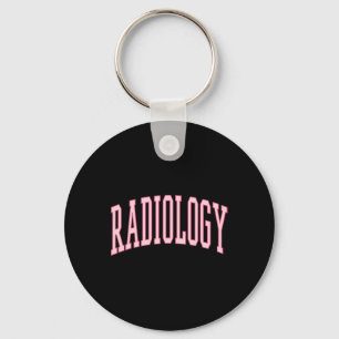 Radiology Cute Pink Preppy Nurse Ct Mri Rad Tech Key Ring