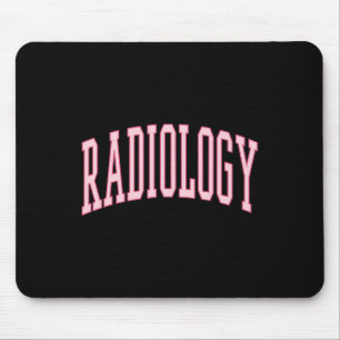 Radiology Cute Pink Preppy Nurse Ct Mri Rad Tech Mouse Pad