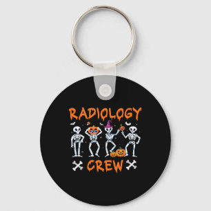 Radiology Dancing Crew Ghost Autumn Rad Tech X-ray Key Ring