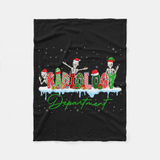 Radiology Department Xray Tech Ct Mri Merry Christ Fleece Blanket