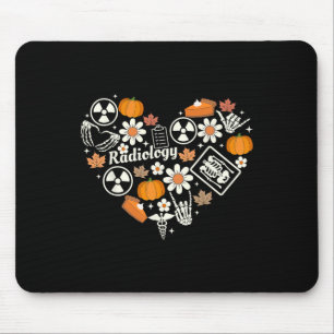 Radiology Fall Heart Xray Tech Autumn Pumpkin Than Mouse Pad