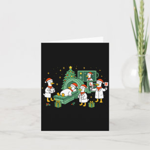 Radiology Funny Goose Ct Scan Christmas Xray Nurse Card