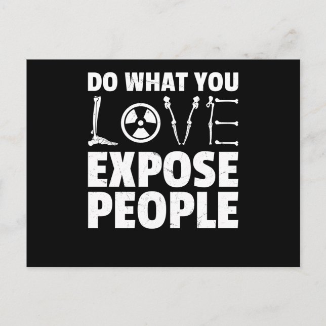 Radiology Humour Funny Xray Radiologist Postcard (Front)