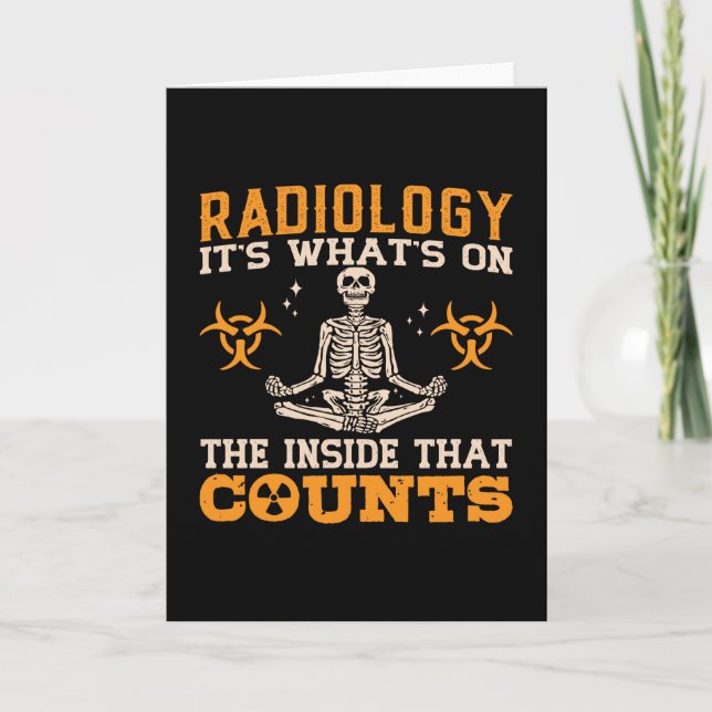 Radiology It's What's On The Tech Technologist Card (Front)
